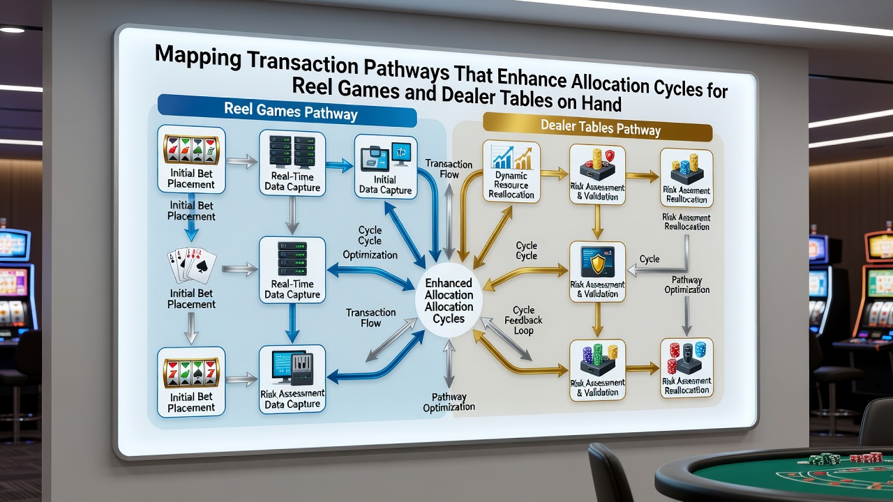 Mobile device screen displaying synchronized transaction flows between slot reels and live dealer interfaces