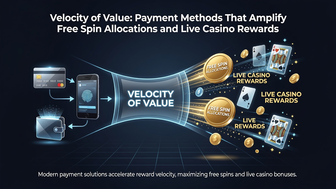 Diagram depicting payment flow from deposit to free spin activation and live casino reward distribution